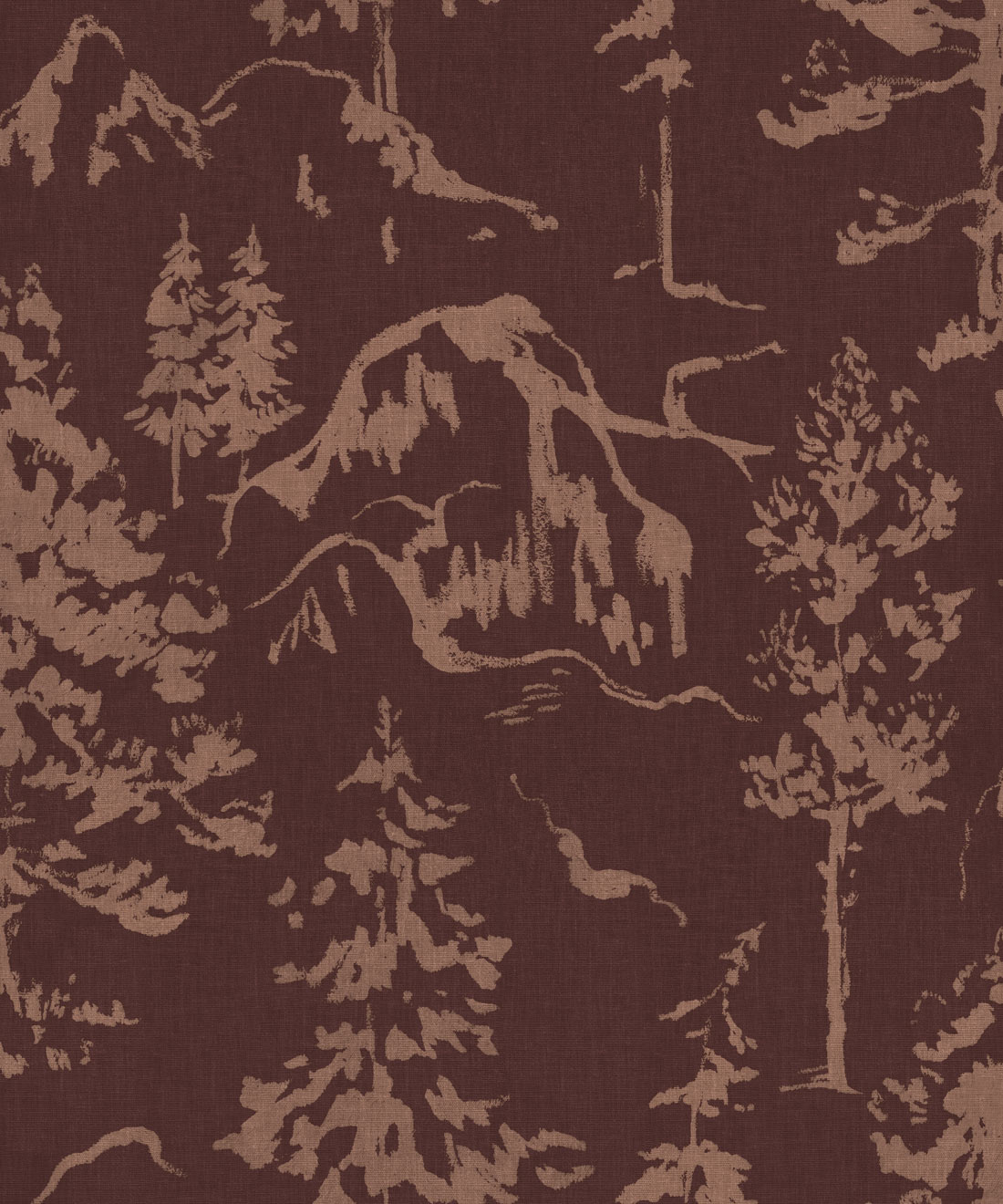 Alpine Wallpaper - Colourway: Maroon - Swatch