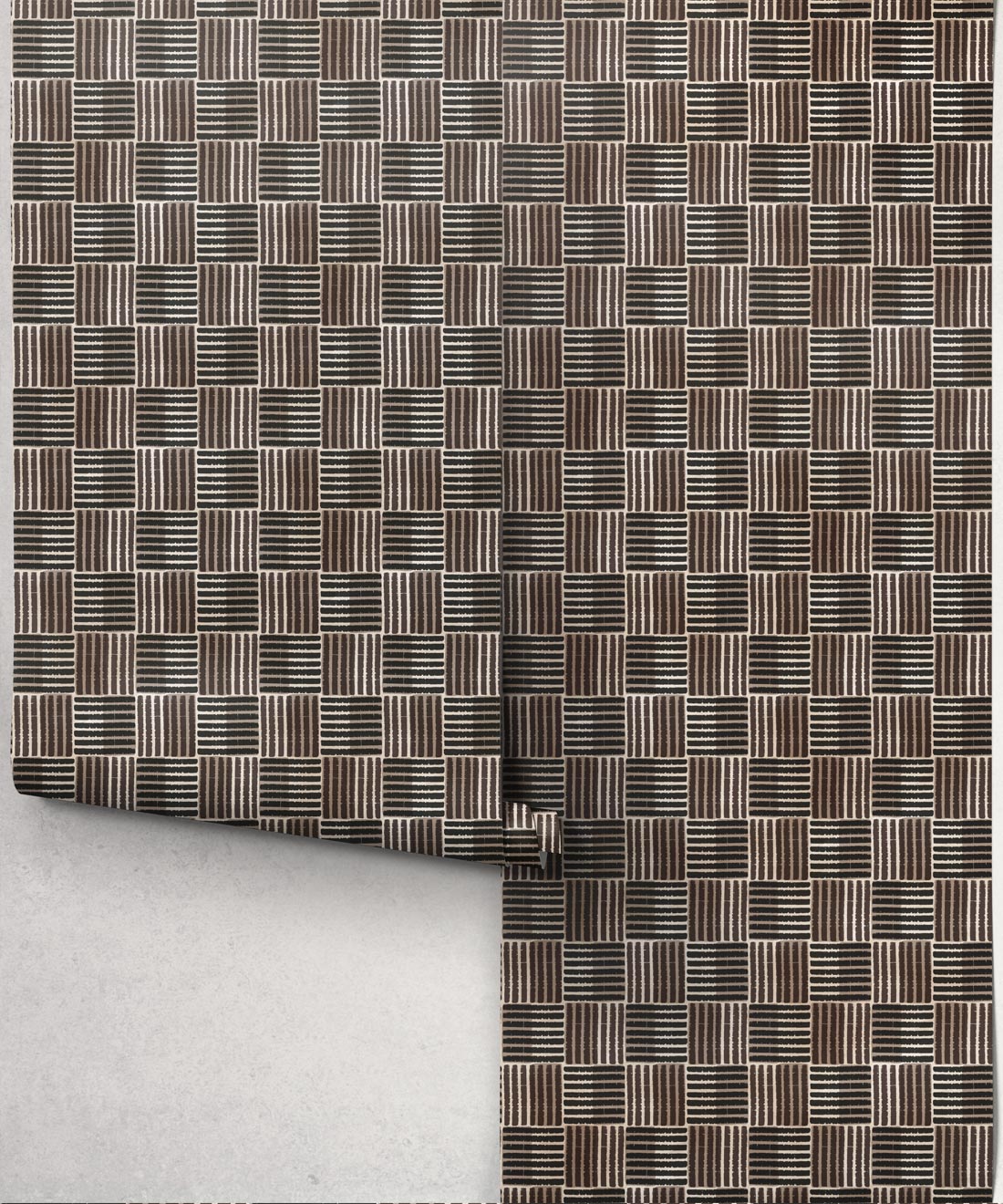 Zephyr Wallpaper - Colourway: Charcoal - Roll