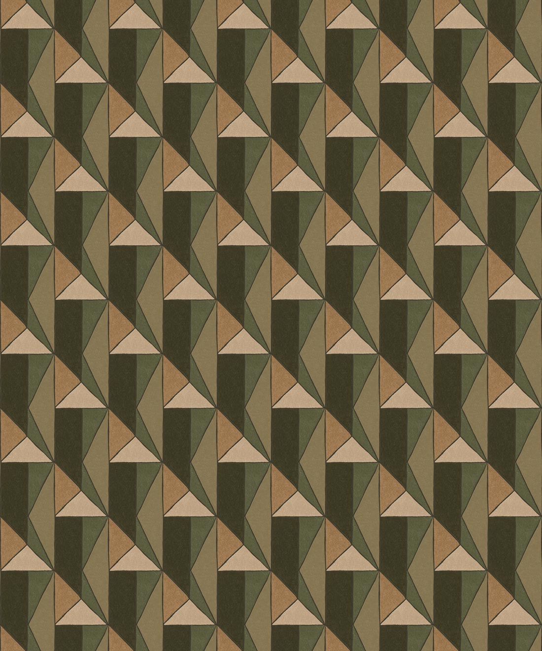 Cairn Wallpaper - Colourway: Moss - Swatch