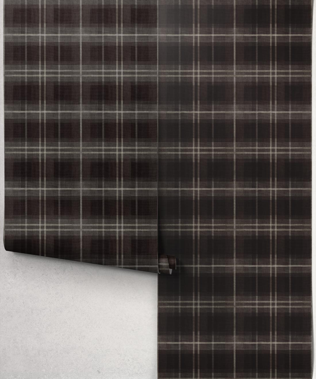 Highland Wallpaper - Colourway: Charcoal - Roll