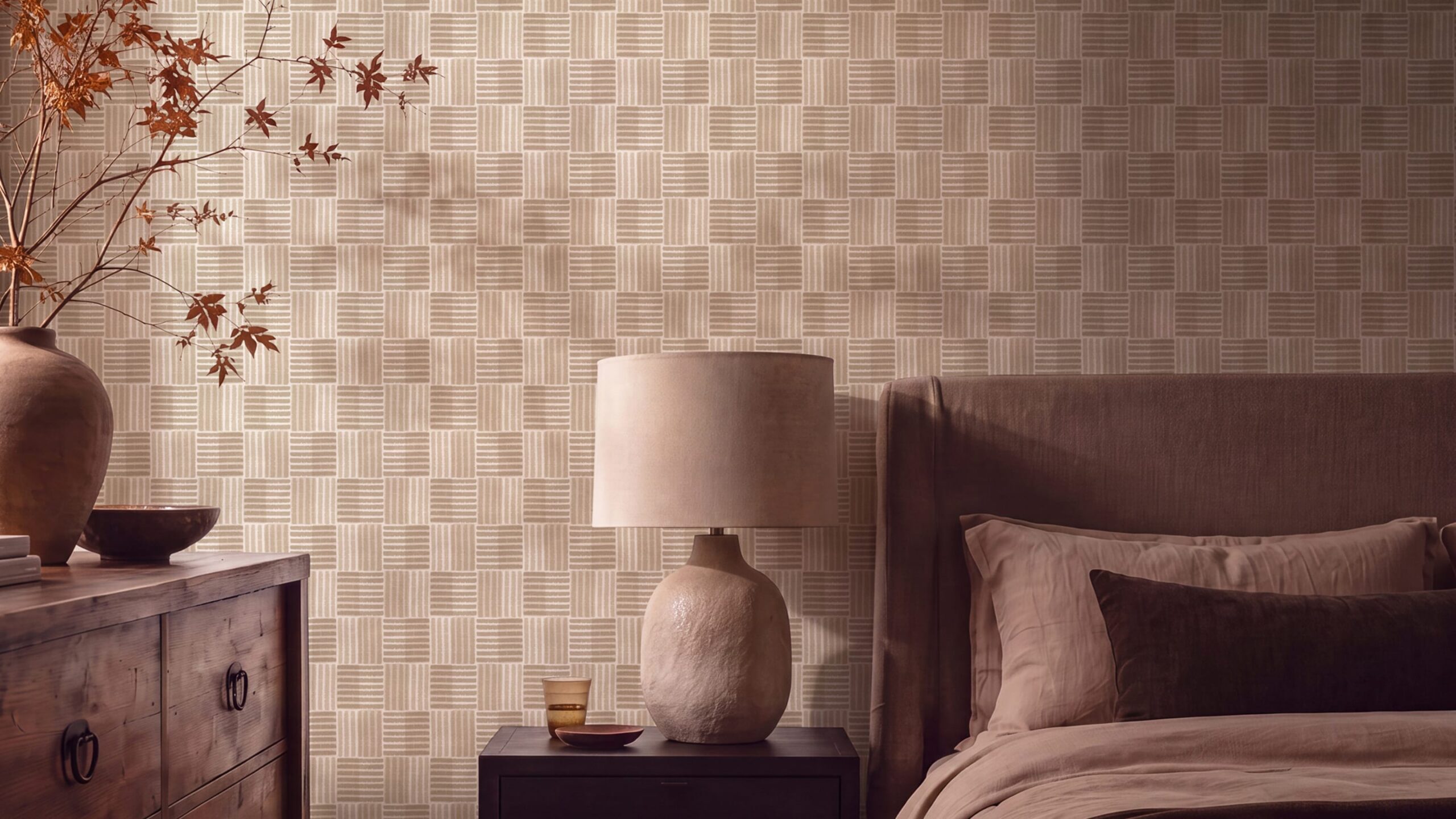 Osier Wallpaper in Oat - Northland Collection - M&K Studio - Autumn/Winter 2026 Collection - Gallery