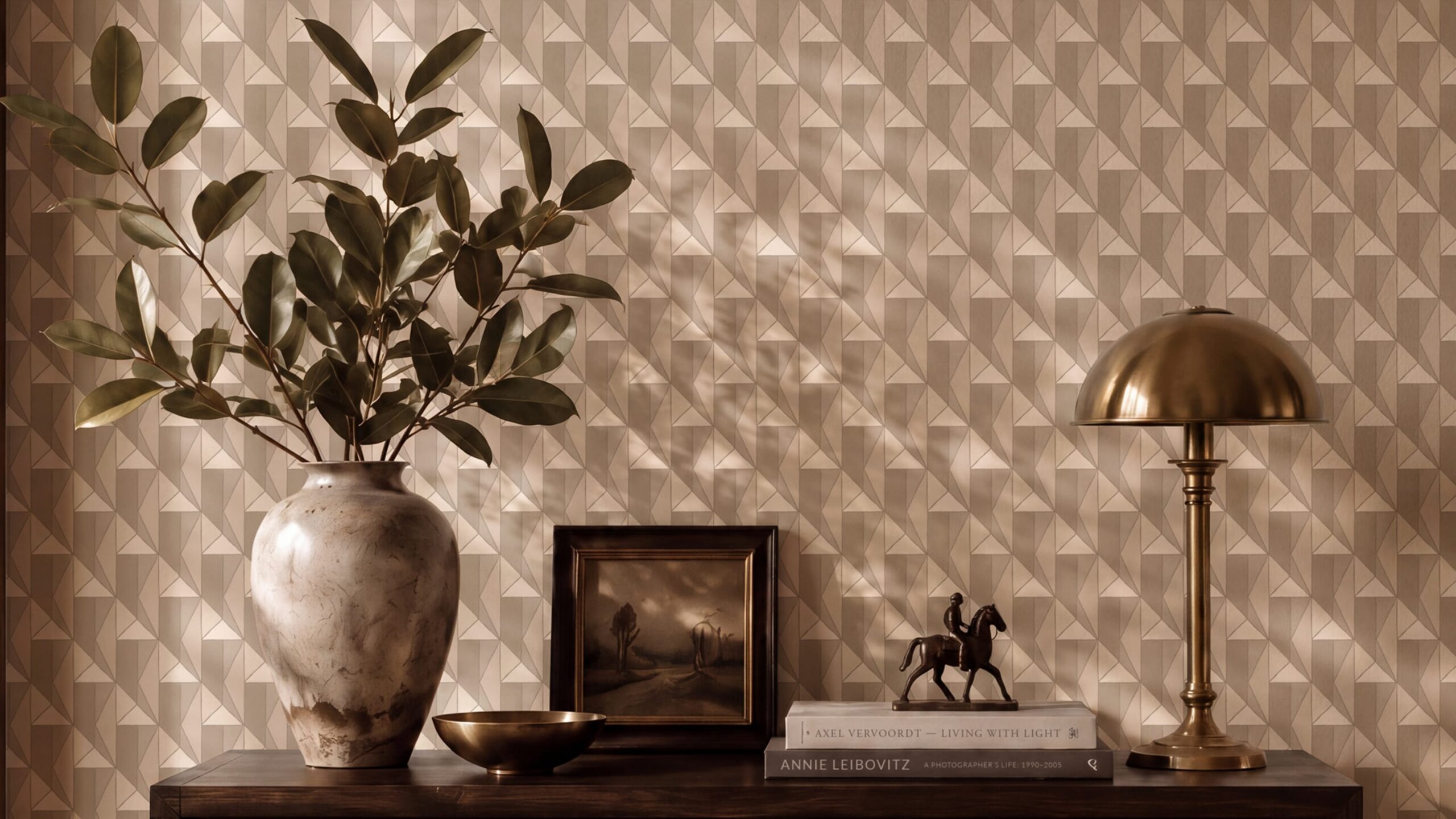 Cairn Wallpaper in Oat - Northland Collection - M&K Studio - Autumn/Winter 2026 Collection - Gallery